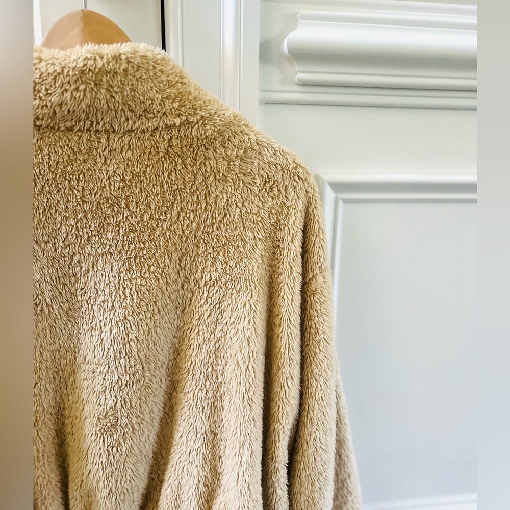 H&M Half Zip Teddy faux Fur Fleece Pullover Jacket size S - Picture 5 of 8
